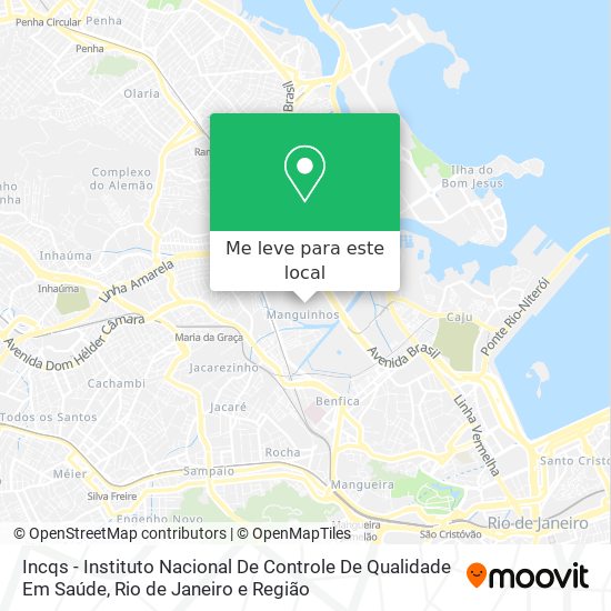 Incqs - Instituto Nacional De Controle De Qualidade Em Saúde mapa