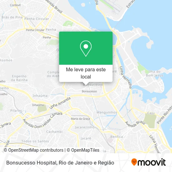Bonsucesso Hospital mapa