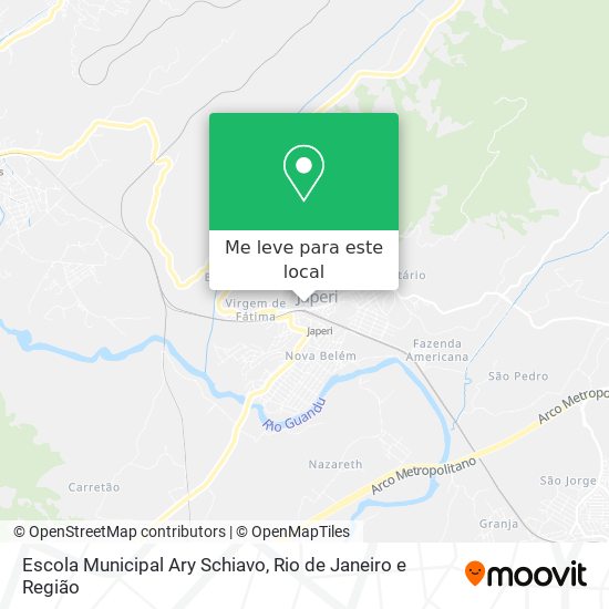 Escola Municipal Ary Schiavo mapa