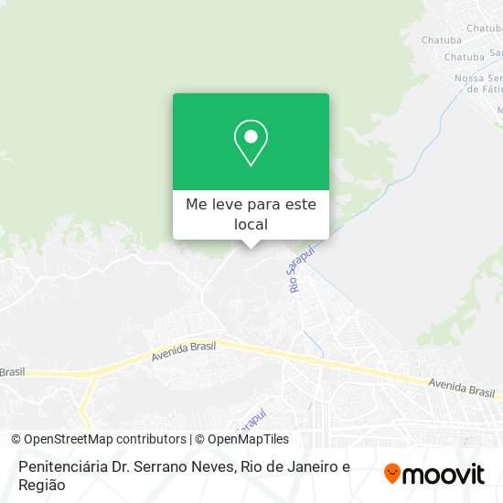 Penitenciária Dr. Serrano Neves mapa