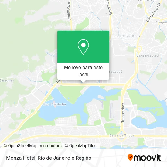Monza Hotel mapa