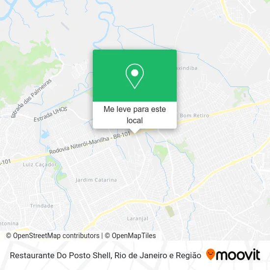 Restaurante Do Posto Shell mapa
