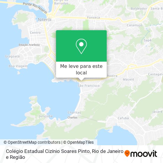 Colégio Estadual Cizínio Soares Pinto mapa