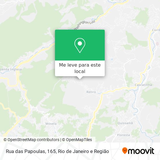 Rua das Papoulas, 165 mapa