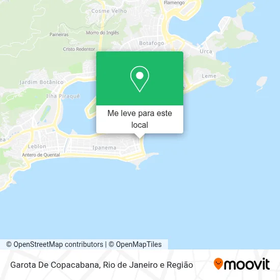 Garota De Copacabana mapa