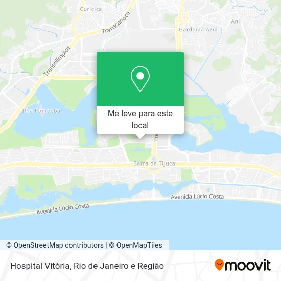 Hospital Vitória mapa