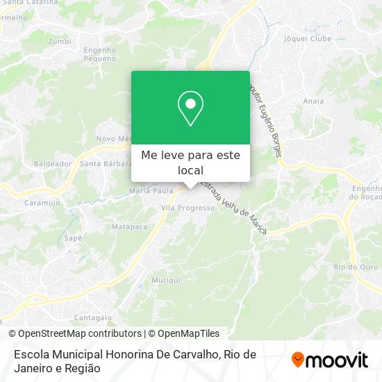 Escola Municipal Honorina De Carvalho mapa