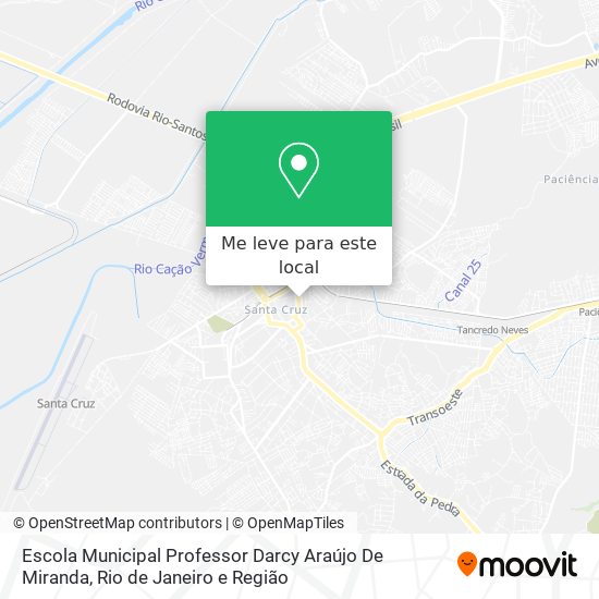 Escola Municipal Professor Darcy Araújo De Miranda mapa