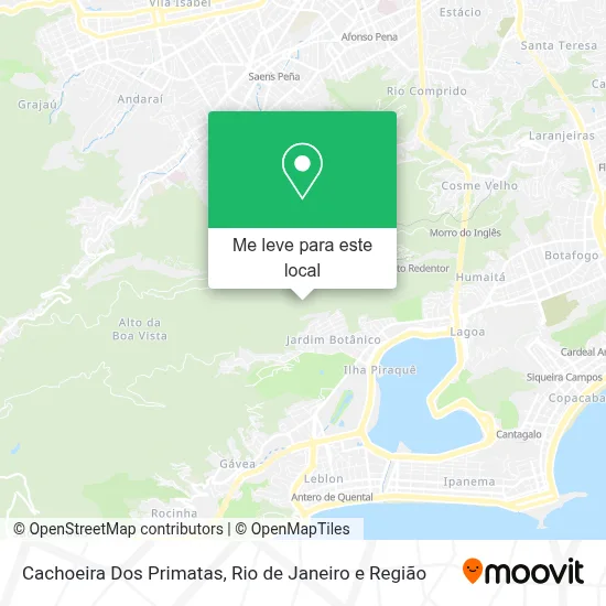 Cachoeira Dos Primatas mapa