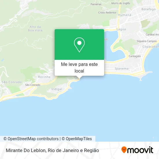 Mirante Do Leblon mapa