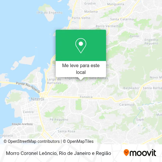 Morro Coronel Leôncio mapa