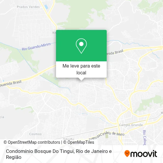 Condomínio Bosque Do Tingui mapa