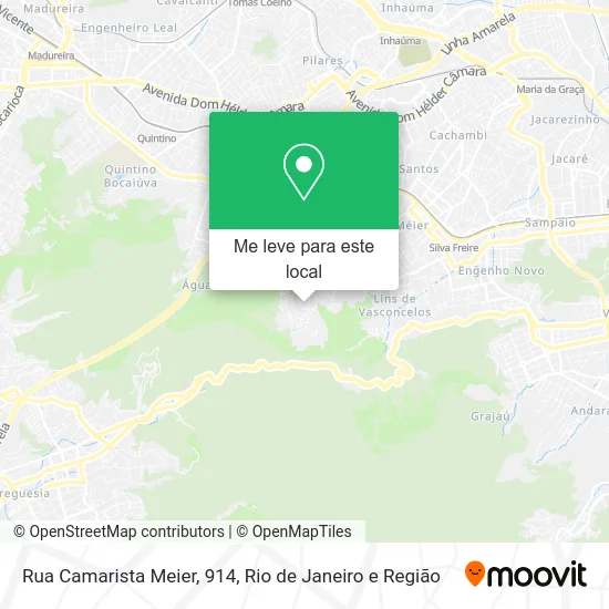 Rua Camarista Meier, 914 mapa
