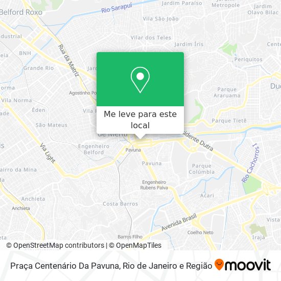 Praça Centenário Da Pavuna mapa