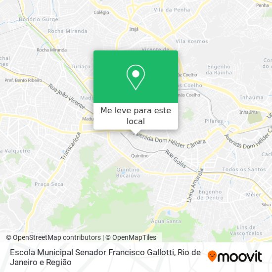 Escola Municipal Senador Francisco Gallotti mapa