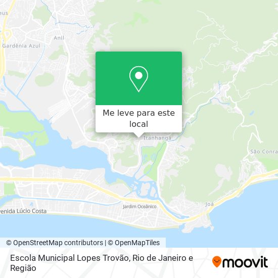 Escola Municipal Lopes Trovão mapa