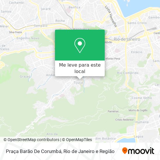Praça Barão De Corumbá mapa