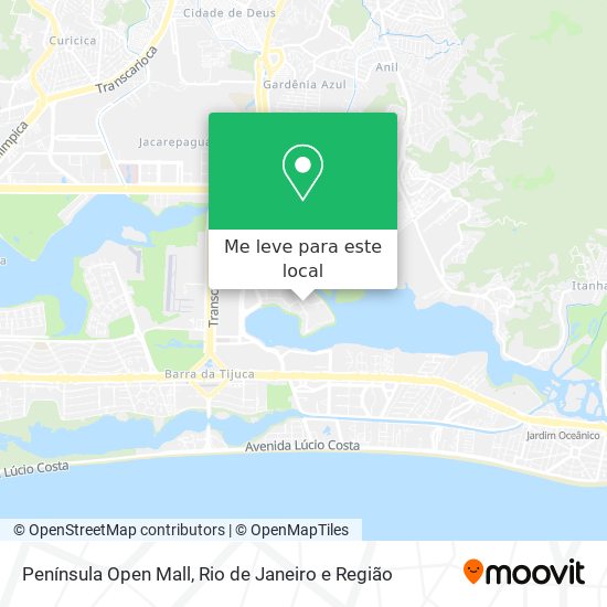 Península Open Mall mapa