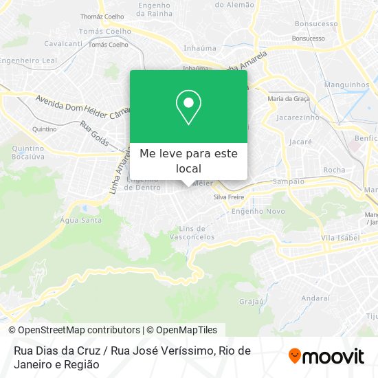 Rua Dias da Cruz / Rua José Veríssimo mapa