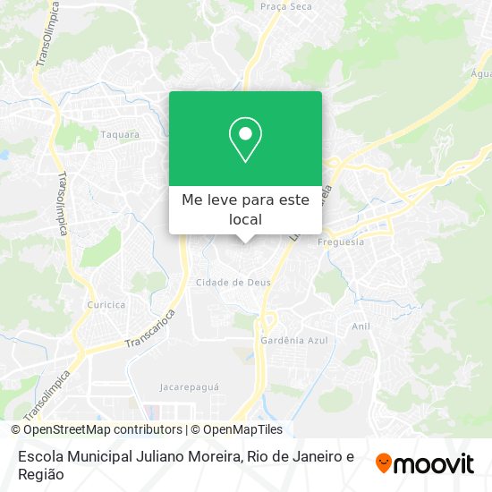 Escola Municipal Juliano Moreira mapa