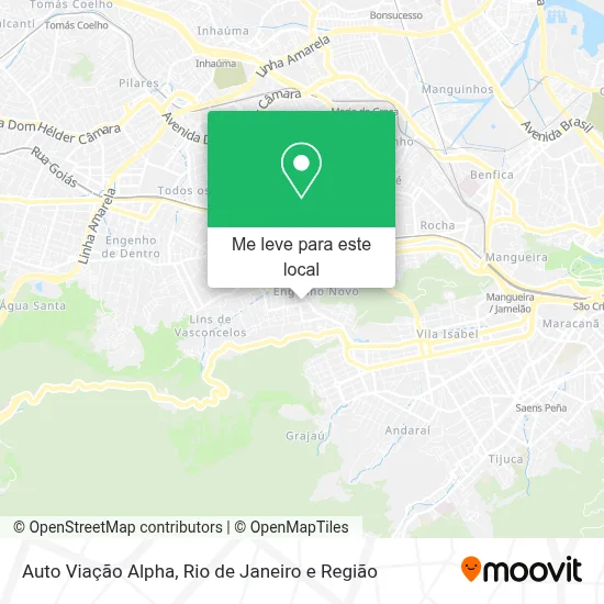 Auto Viação Alpha mapa