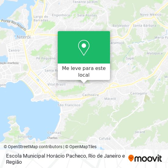 Escola Municipal Horácio Pacheco mapa