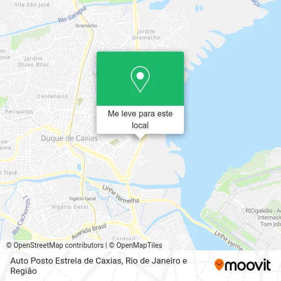 Auto Posto Estrela de Caxias mapa