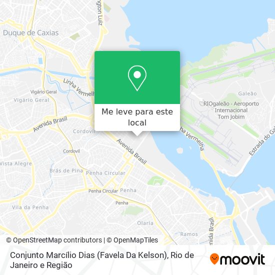 Conjunto Marcílio Dias (Favela Da Kelson) mapa