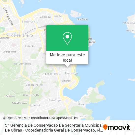 5ª Gerência De Conservação Da Secretaria Municipal De Obras - Coordenadoria Geral De Conservação mapa