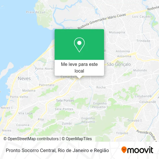 Pronto Socorro Central mapa