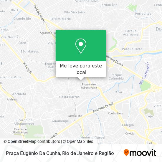 Praça Eugênio Da Cunha mapa