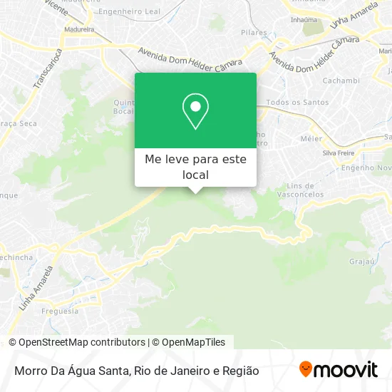 Morro Da Água Santa mapa