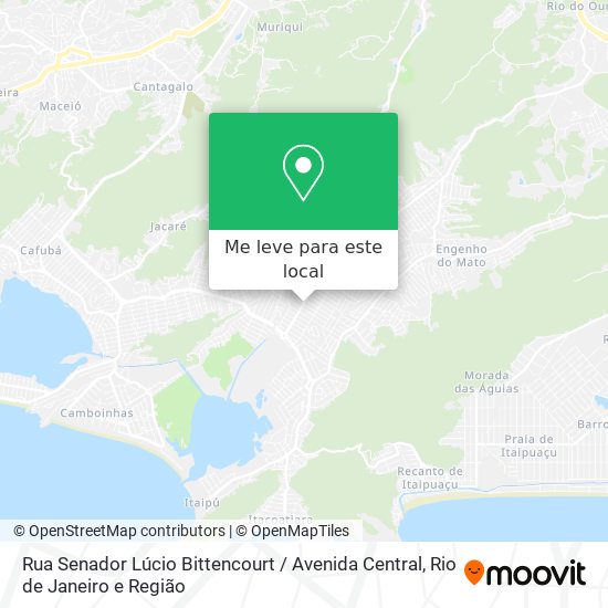 Rua Senador Lúcio Bittencourt / Avenida Central mapa