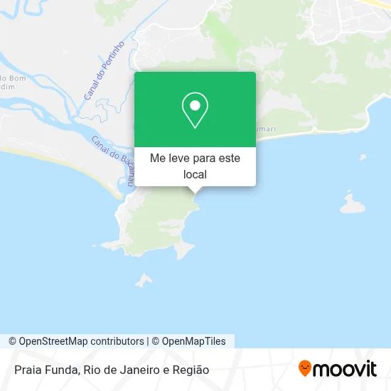 Praia Funda mapa