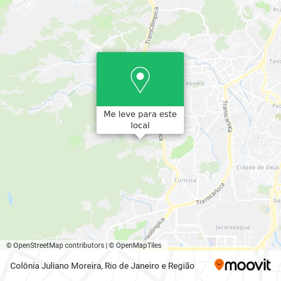 Colônia Juliano Moreira mapa