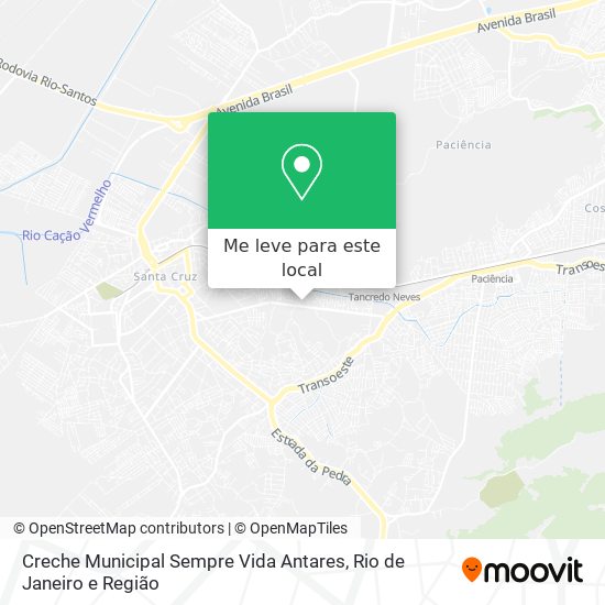 Creche Municipal Sempre Vida Antares mapa