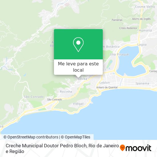 Creche Municipal Doutor Pedro Bloch mapa