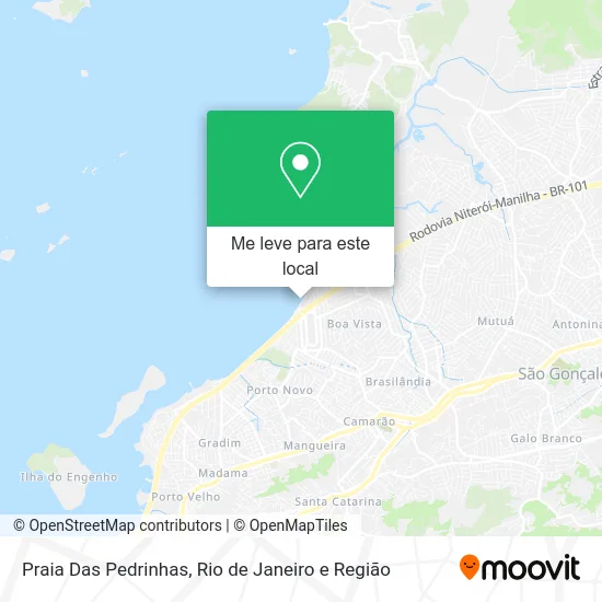 Praia Das Pedrinhas mapa