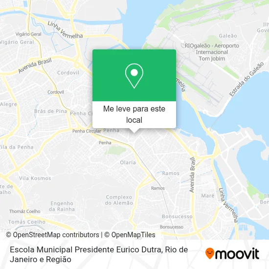 Escola Municipal Presidente Eurico Dutra mapa