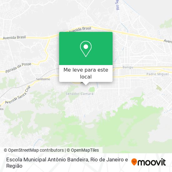 Escola Municipal Antônio Bandeira mapa