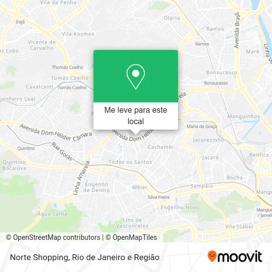 Norte Shopping mapa