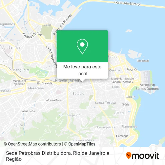 Sede Petrobras Distribuidora mapa