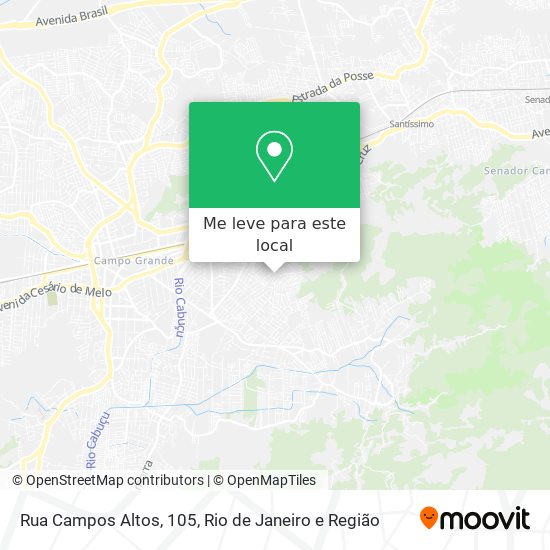 Rua Campos Altos, 105 mapa