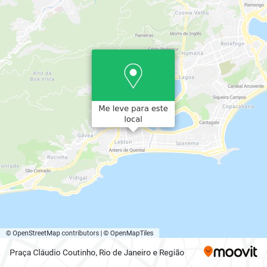 Praça Cláudio Coutinho mapa