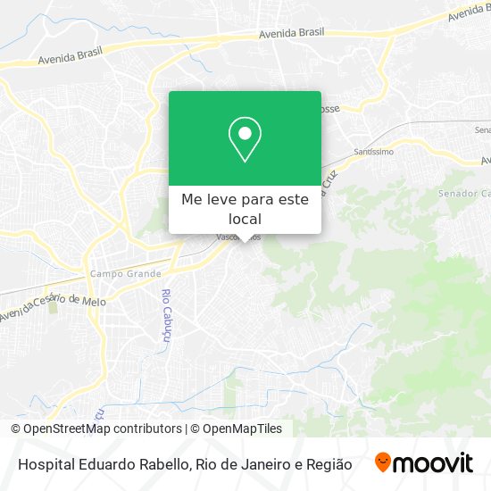 Hospital Eduardo Rabello mapa