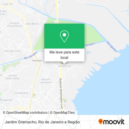 Jardim Gramacho mapa
