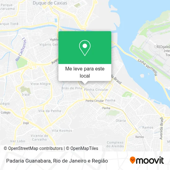Padaria Guanabara mapa