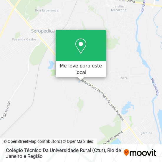 Colégio Técnico Da Universidade Rural (Ctur) mapa