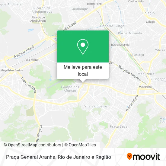 Praça General Aranha mapa