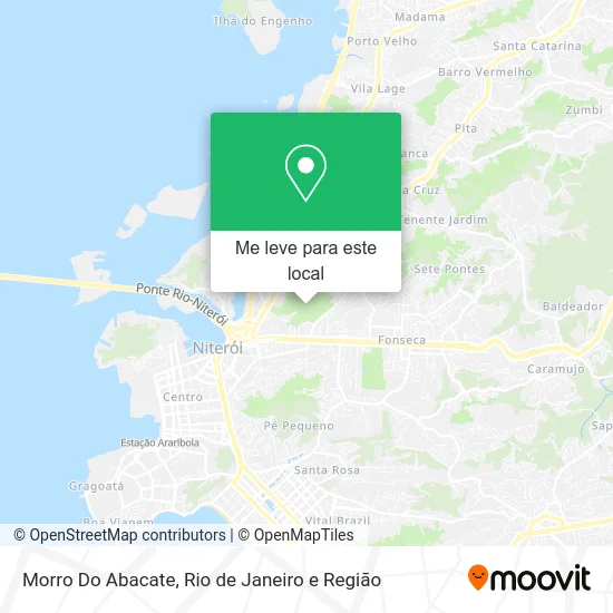 Morro Do Abacate mapa
